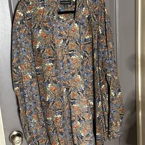 Jhane Barnes Multicolor Abstract Men's Shirt